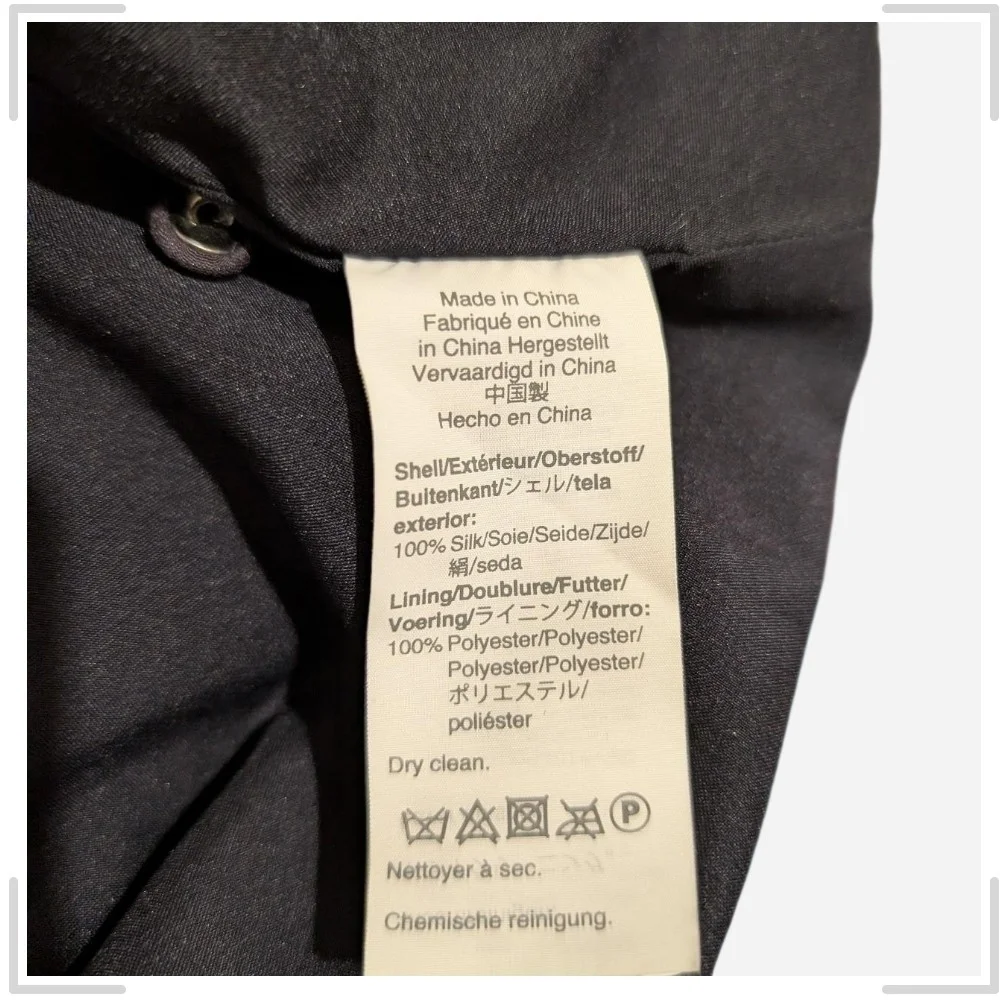 Pre-owned Floral V-Neck Black Dress - Picture 8 of 8